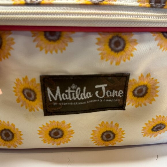 Matilda Jane Sunflower Train Case – Cosmetic or Travel Bag EUC - Picture 7 of 7